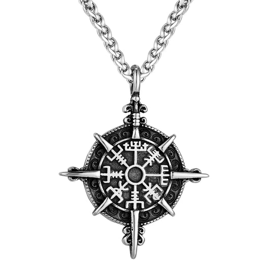 Vikings Compass Necklace