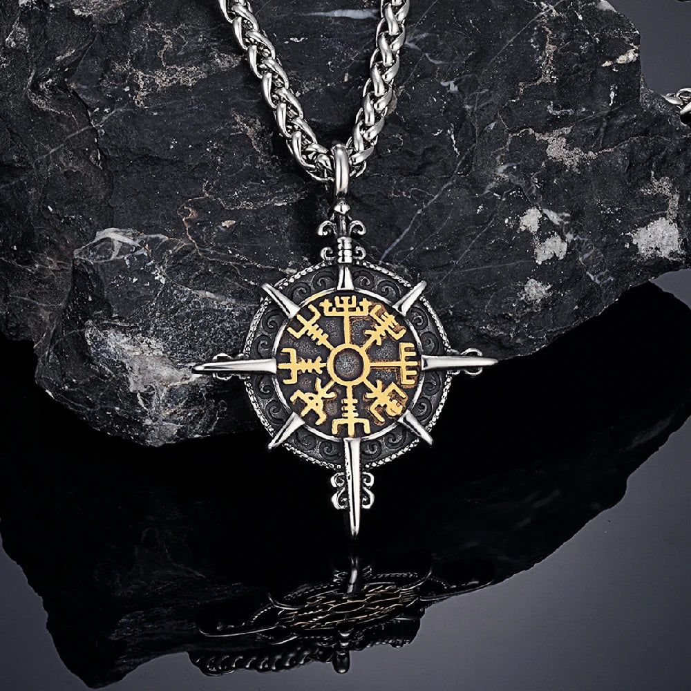 Vikings Compass Necklace